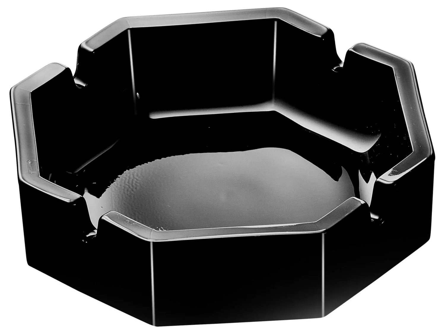 Best Aschenbecher Karo | 10 cm | schwarz Aschenbecher