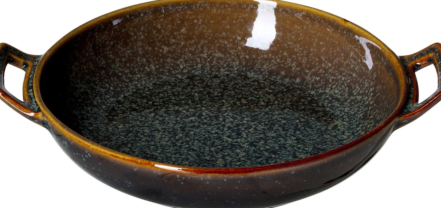 Hot Auflaufform Troms | 25 x 20,5 x 4,5 cm | 750 ml | terra | mit Henkel Auflaufform