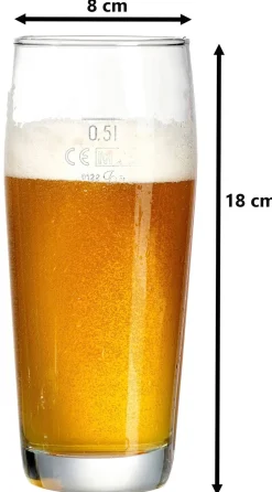 Online Biergläser-Set Willibecher | 6-teilig | 500 ml | geeicht Gläser-Set