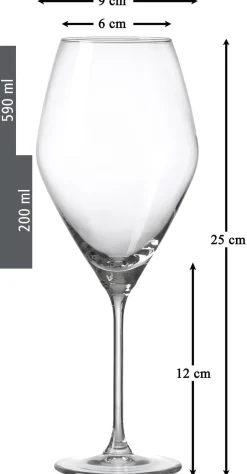 Clearance Burgundergläser-Set Salsa | 6-teilig | 590 ml Gläser-Set