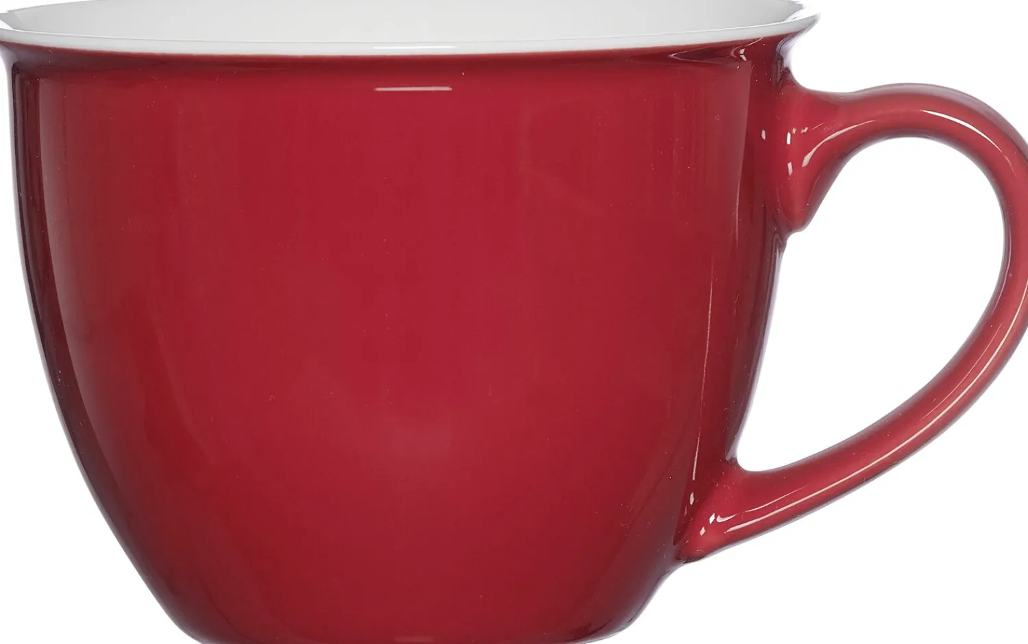 Online Cafe au Lait Tasse Doppio | 420 ml | rot Obertasse