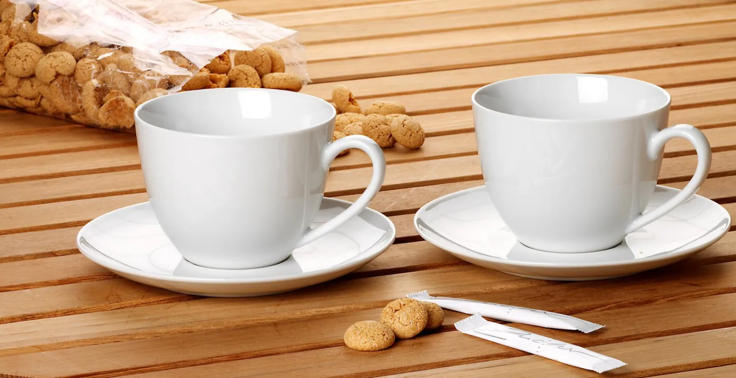 New Cappuccinotasse Bianco | 300 ml | weiss Obertasse