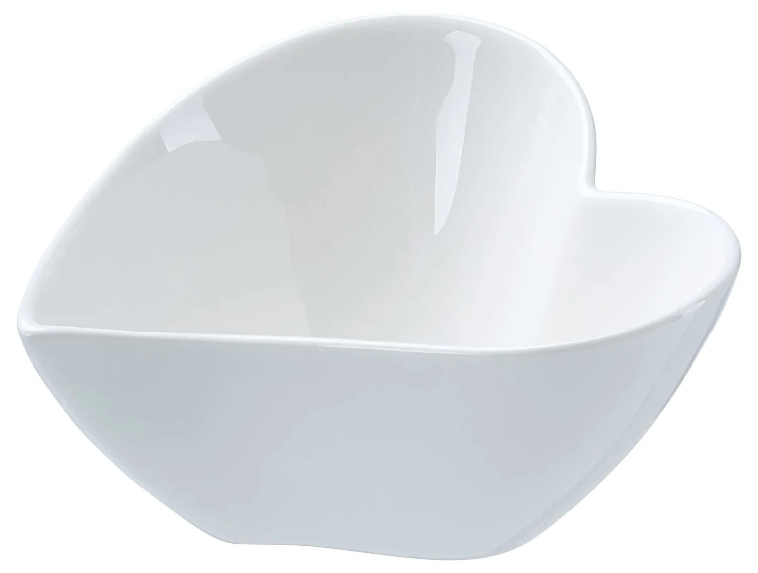 Sale Dipschale Gusto | 9,5 x 9,5 x 4,5 cm | weiss | Herzform Schale