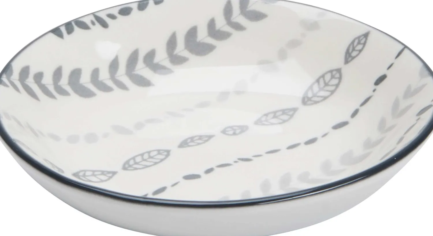 Hot Dipschale Sendai Ranke | 10,3 x 10,3 x 2,5 cm | grau Schale