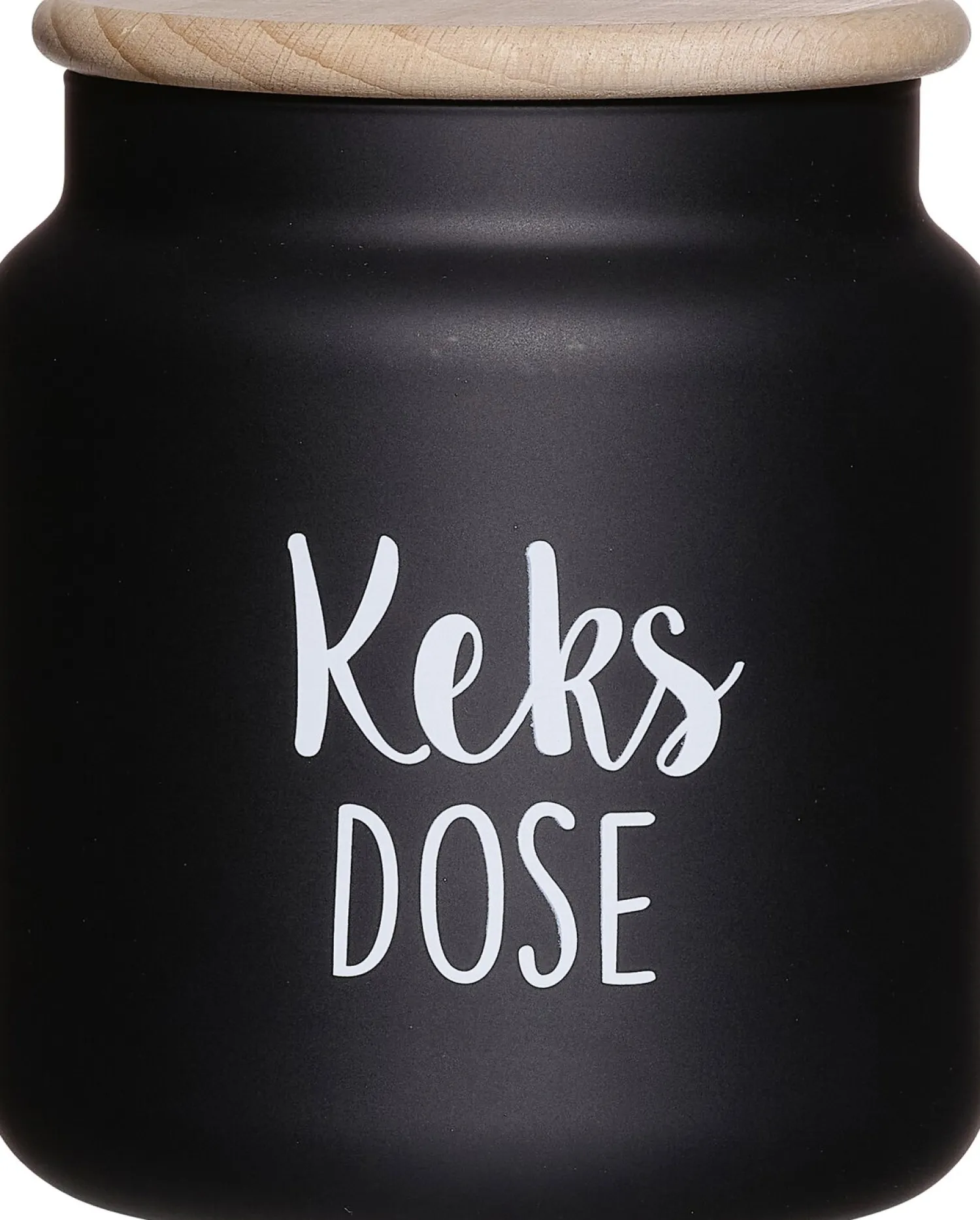 Outlet Dose Svart Keksdose | 1,1 Liter | schwarz Dose