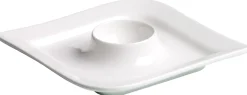 Discount Eierbecher Melodie | 13 x 13 x 2 cm | weiss Eierbecher