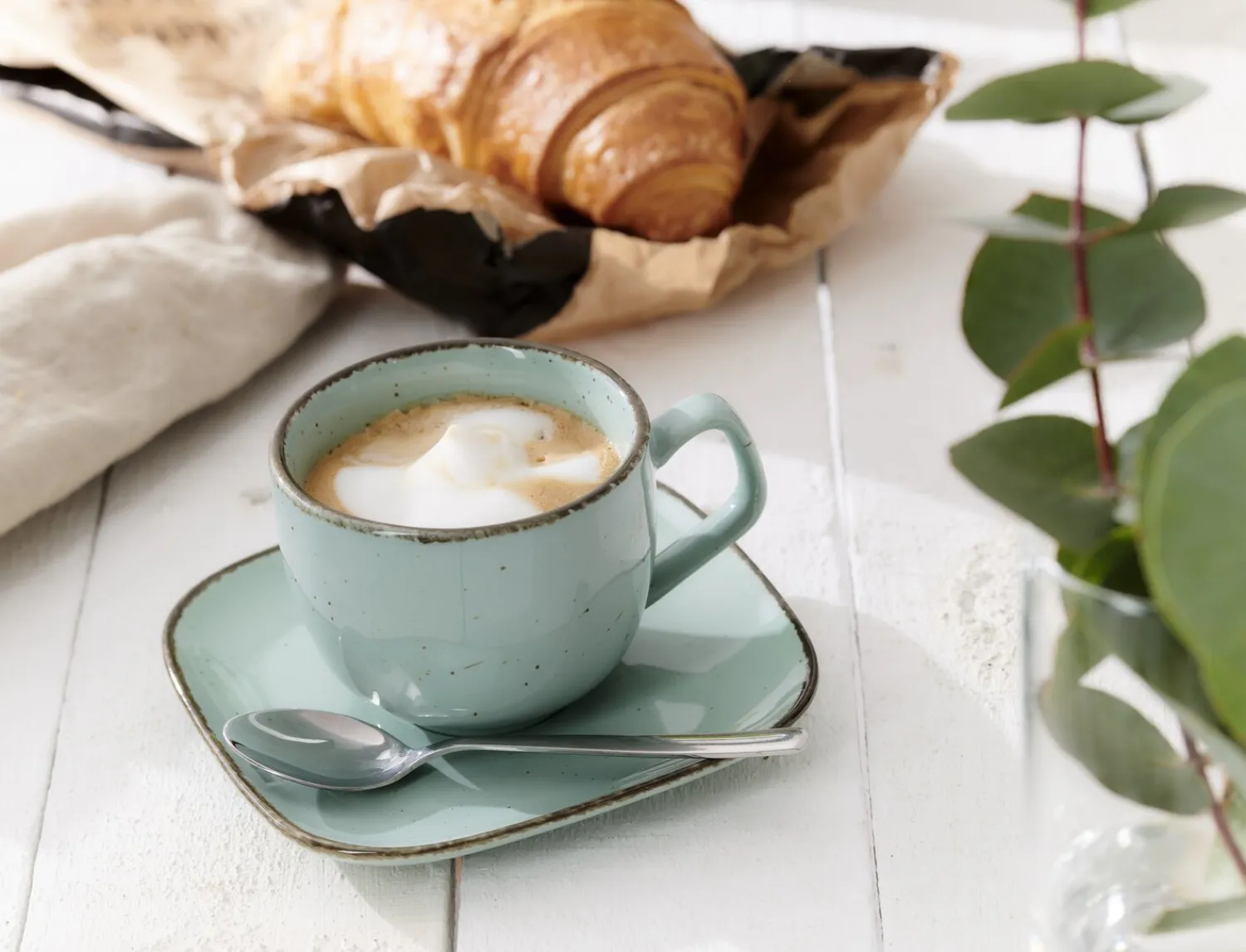 Best Espressountertasse Casa | 10 cm | blau | quadratisch Untertasse