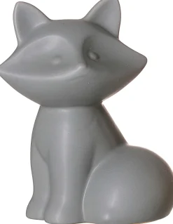 Discount Figur Tiere Fuchs | 10 x 7,5 x 12,5 cm | grau | sitzend Dekofigur