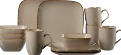 New Frühstücksservice Casa | 12-teilig | grau Set