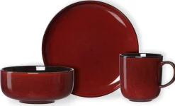 Clearance Frühstücksservice Gambia | 12-teilig | rot Set