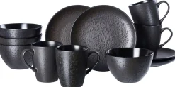 New Frühstücksservice Kitwe | 12-teilig | schwarz Set