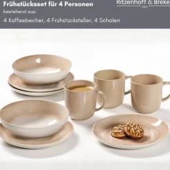 Frühstücksservice Savora | 12-teilig | braun Service