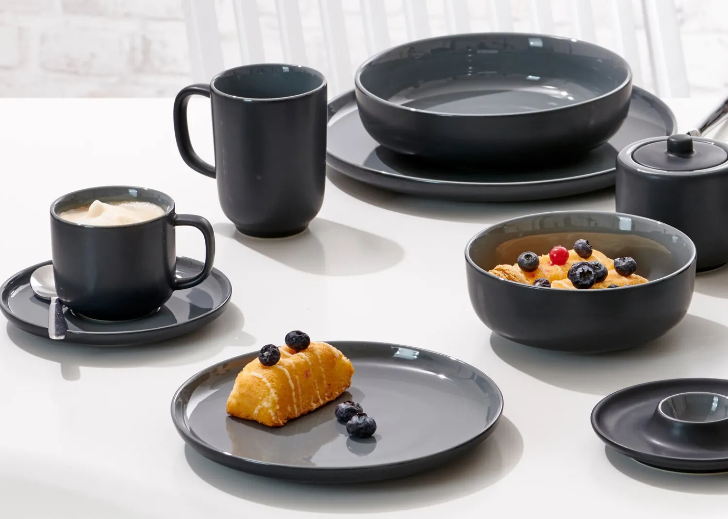 Outlet Frühstücksteller Jasper | 19 cm | schwarz Teller