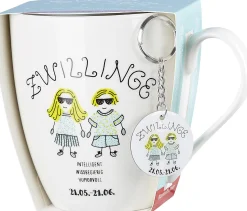Clearance Kaffeebecher Astro Zwillinge | 650 ml | mit Schlüsselanhänger Becher
