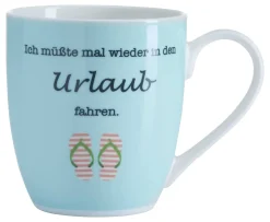 Clearance Kaffeebecher Auszeit Urlaub | 500 ml Becher