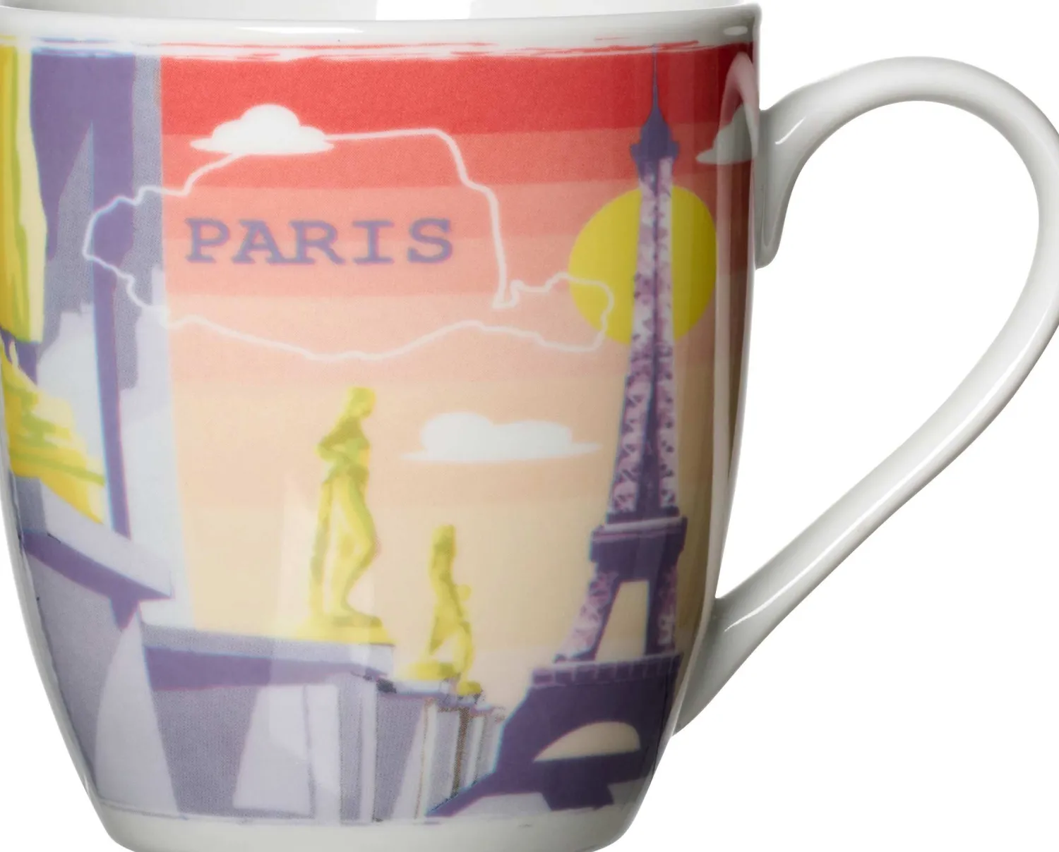 Best Kaffeebecher City Paris | 500 ml Becher