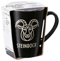 New Kaffeebecher Cosmic Steinbock | 350 ml | schwarz Becher