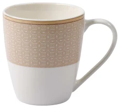 Hot Kaffeebecher Geo | 350 ml | weiss Becher