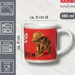 Outlet Kaffeebecher HARIBO Retro | Teddybären | 380 ml Becher