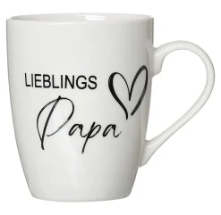 Kaffeebecher Lieblingspapa | 310 ml | weiss Becher
