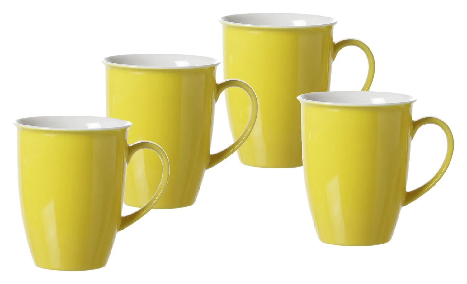 New Kaffeebecher-Set Doppio | 4-teilig | 320 ml | gelb Becher