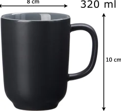 Online Kaffeebecher-Set Jasper | 4-teilig | 285 ml | schwarz Becher