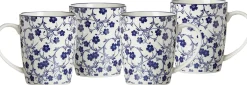 New Kaffeebecher-Set Royal Sakura | 4-teilig | 350 ml | blau Becher