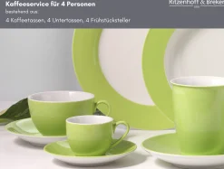 Hot Kaffeeservice Doppio | 12-teilig | grün Service