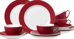 Kaffeeservice Doppio | 12-teilig | rot Service