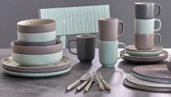 Outlet Kaffeeservice Jasper | 12-teilig | grau Service