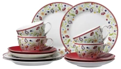 Best Kaffeeservice Shanti | 12-teilig | rot Service