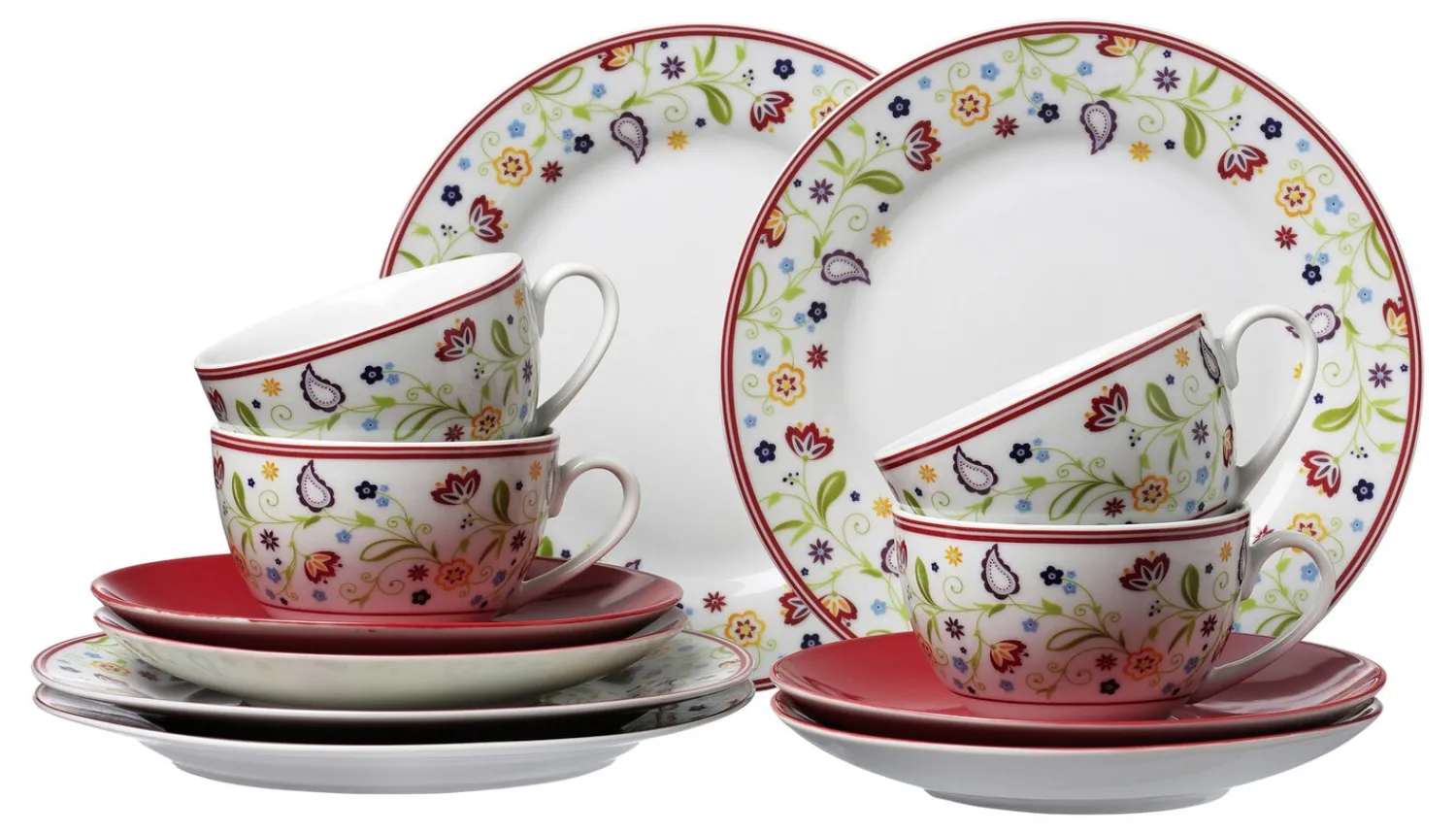 Best Kaffeeservice Shanti | 12-teilig | rot Service