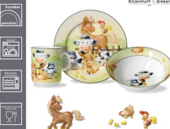 Online Kindergeschirr-Set Hoftiere | 3-teilig Set|Kinder