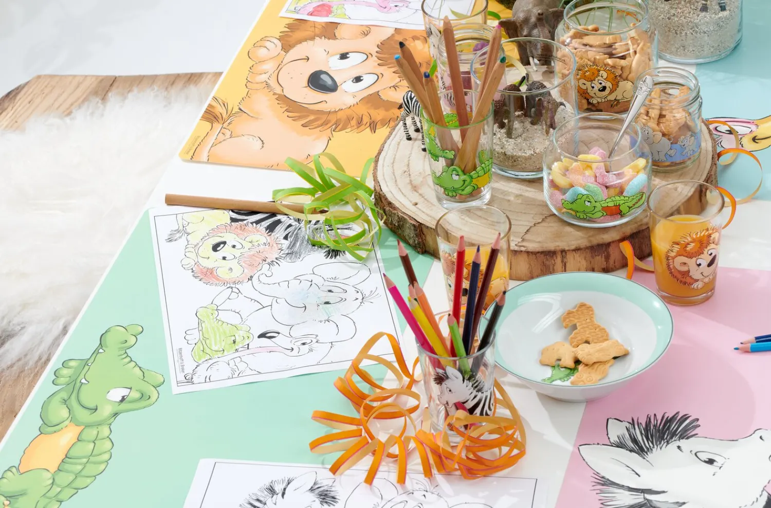 Outlet Kindergläser-Set Happy Zoo | 3-teilig | 205 ml Gläser-Set