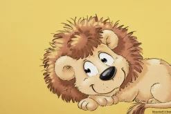 Discount Kinderplatzmatte Happy Zoo Leo | 45 x 30 cm | orange Platzmatte