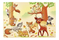 Outlet Kinderplatzmatte Waldtiere | 45 x 30 cm Platzmatte|Kinder