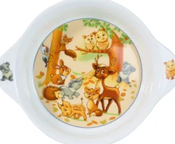 Discount Kinderschale Waldtiere | 21,5 x 17,5 x 4,5 cm | mit Griff Schale|Kinder