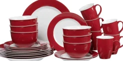 Best Kombiservice Doppio | 24-teilig | rot Set