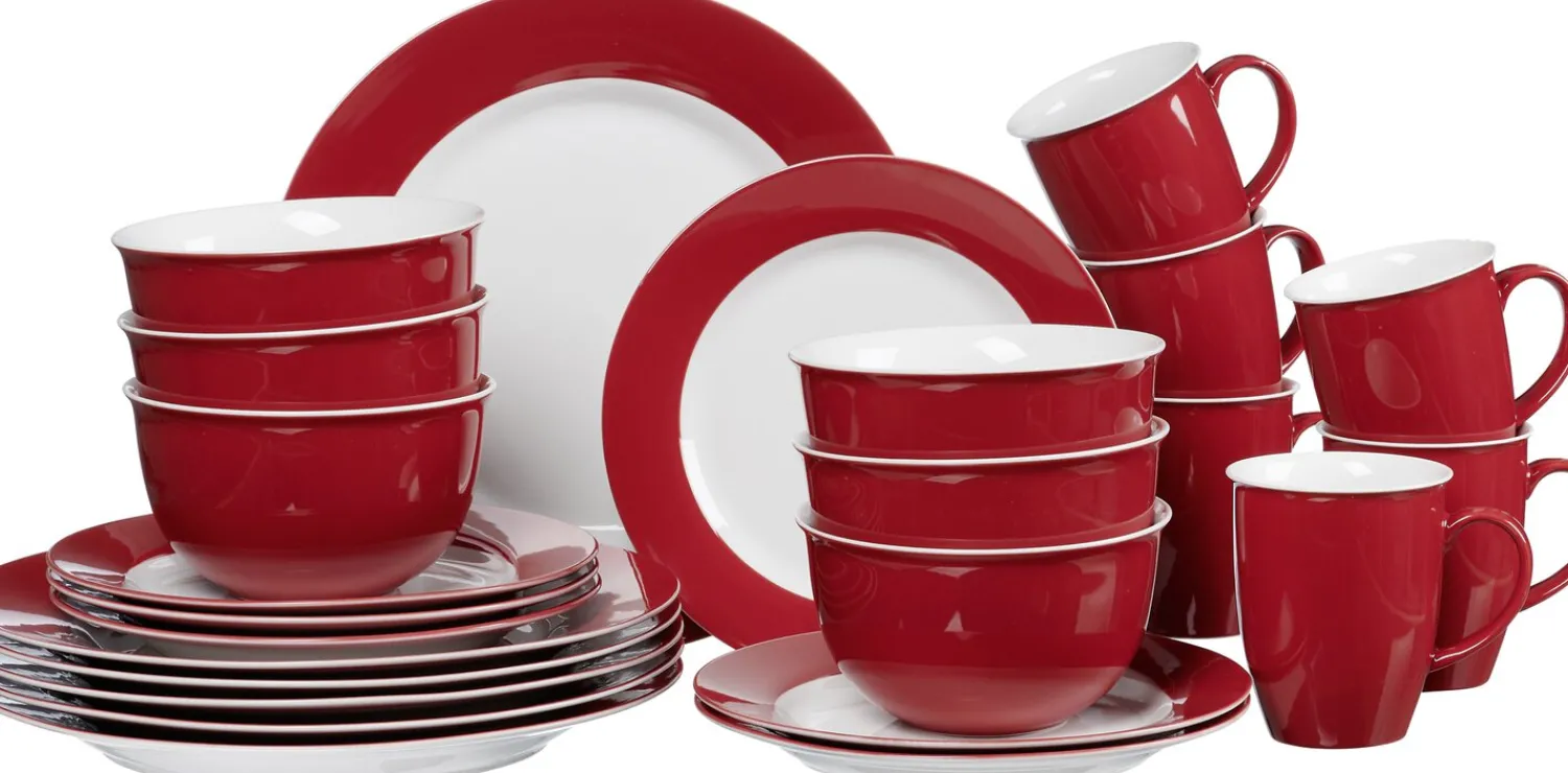 Best Kombiservice Doppio | 24-teilig | rot Set