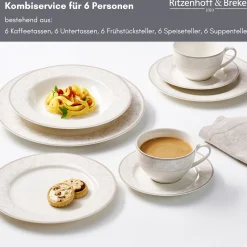 Hot Kombiservice Isabella | 30-teilig | creme Service