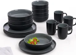 Online Kombiservice Jasper | 16-teilig | schwarz Set