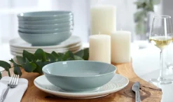 Outlet Kombiservice Suomi | 12-teilig | graublau Set