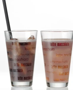 Best Latte Macchiato Glas Chicco | 330 ml | weiss Glas