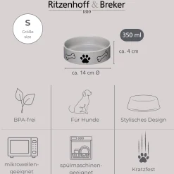 Clearance Napf Mika Dog | 350 ml | grau Hund