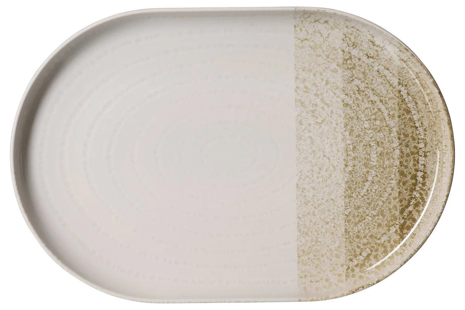 Outlet Platte Trio | 30 x 20 cm | creme | oval Platte