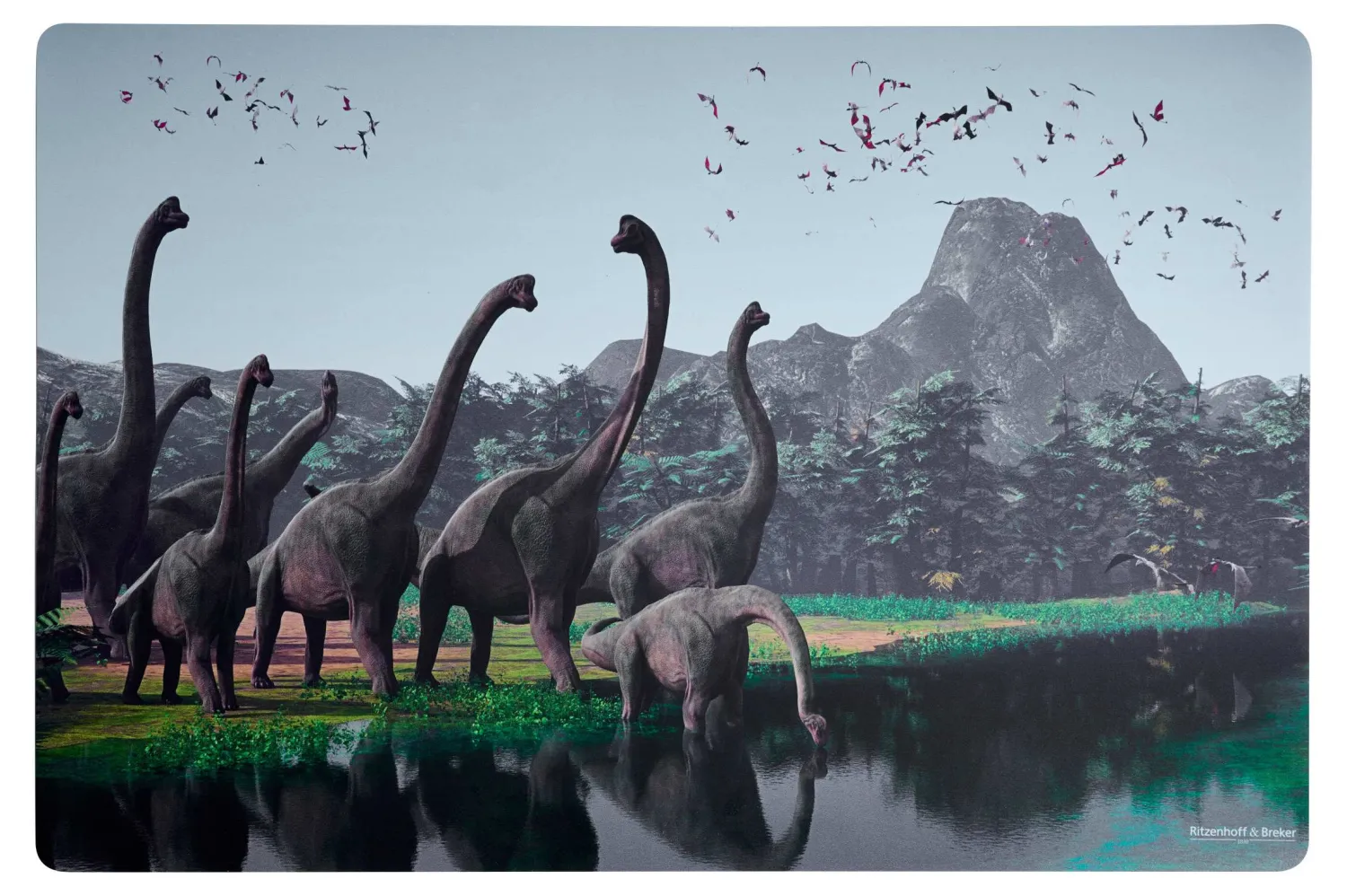 Hot Platzmatte Flip Brachiosaurus | 45 x 30 cm Platzmatte