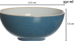 New Poke Bowl Schale Puerto | 17,5 x 17,5 x 7,5 cm | blau Schale