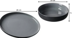 Best Speiseteller Jasper | 26 cm | schwarz Teller