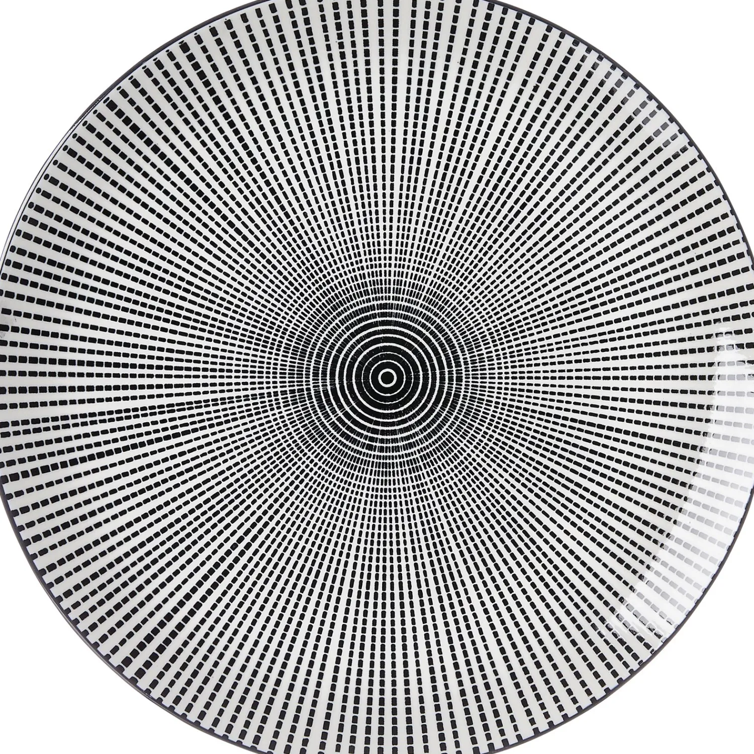 Hot Speiseteller Takeo Stripes | 26,5 cm | schwarz Teller
