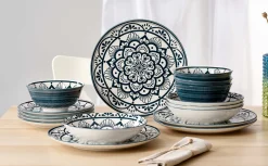 New Tafelservice Doha | 16-teilig | petrol Set